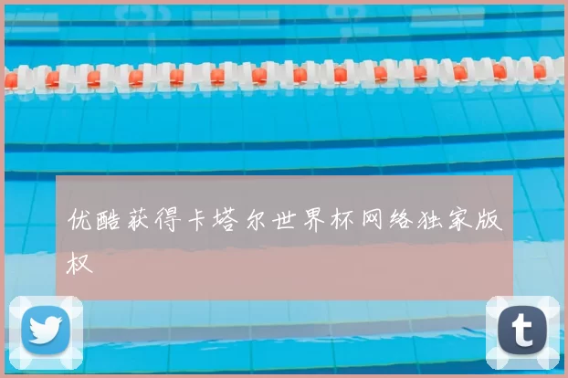 优酷获得卡塔尔世界杯网络独家版权