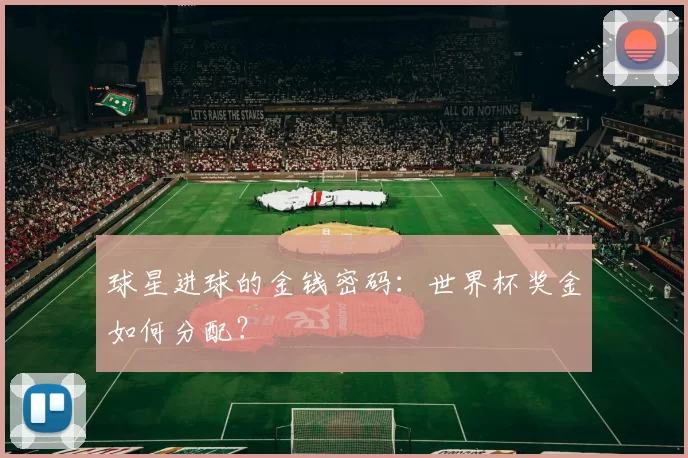 球星进球的金钱密码：世界杯奖金如何分配？